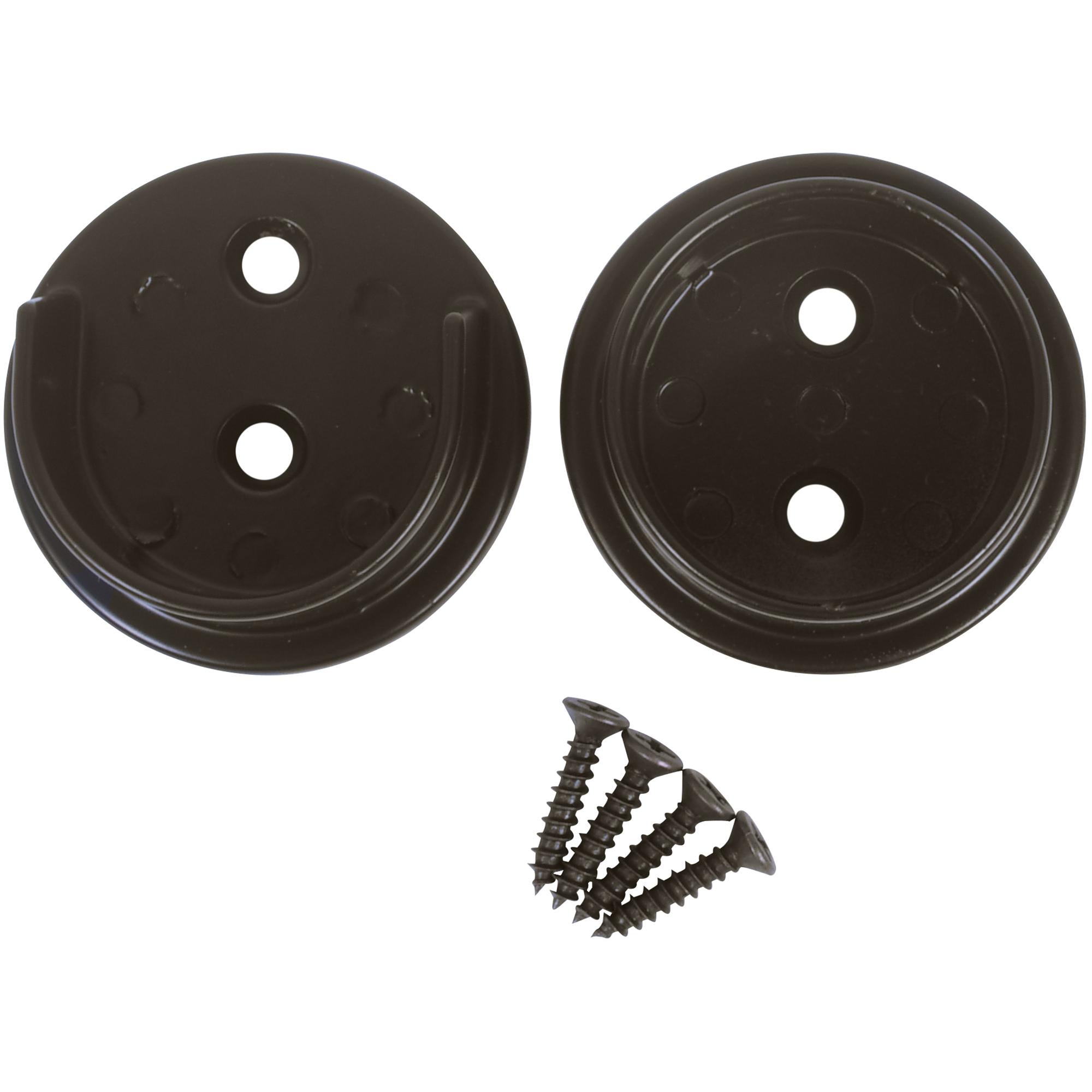 Stone Harbor Hardware Heavy-Duty Pole Sockets, 2 Holes, Dark Bronze