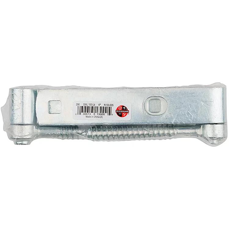 290BC 6" Screw Hook / Strap Hinge 2/pk - Zinc Plated