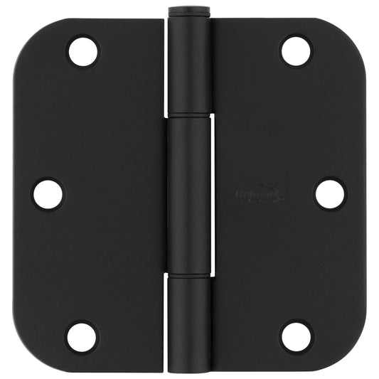 National Hardware - 525 3-1/2" 5/8R Squeak Guard Hinge 3/pk - Matte Black