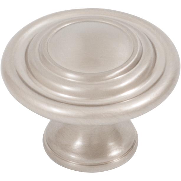 Stone Harbor Hardware Charlotte Cabinet Knob, 1-3/8 Inches, Satin Nickel
