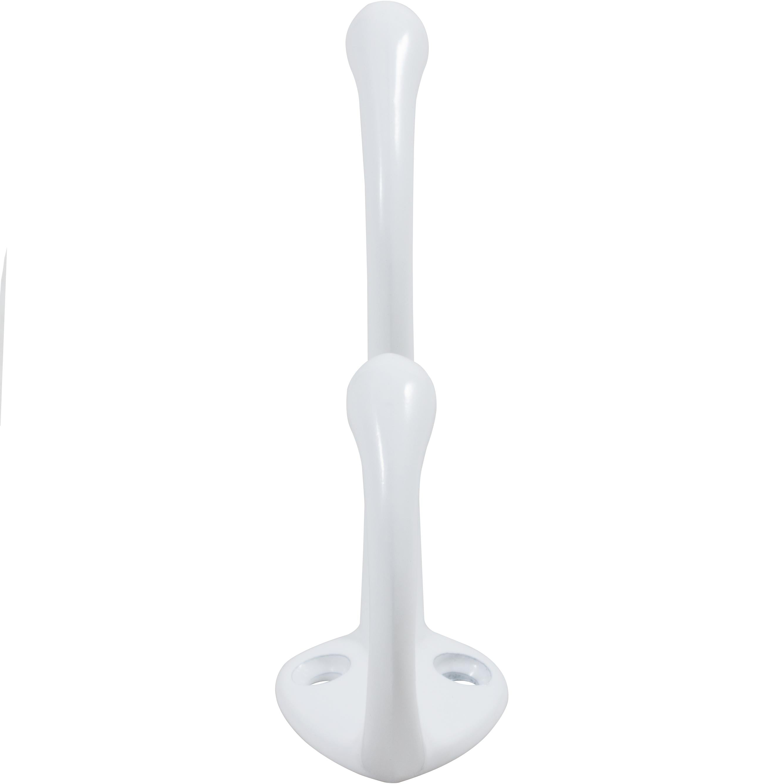 Stone Harbor Hardware Coat & Hat Hook, 3-1/2" High, 2-1/4" Projection, White