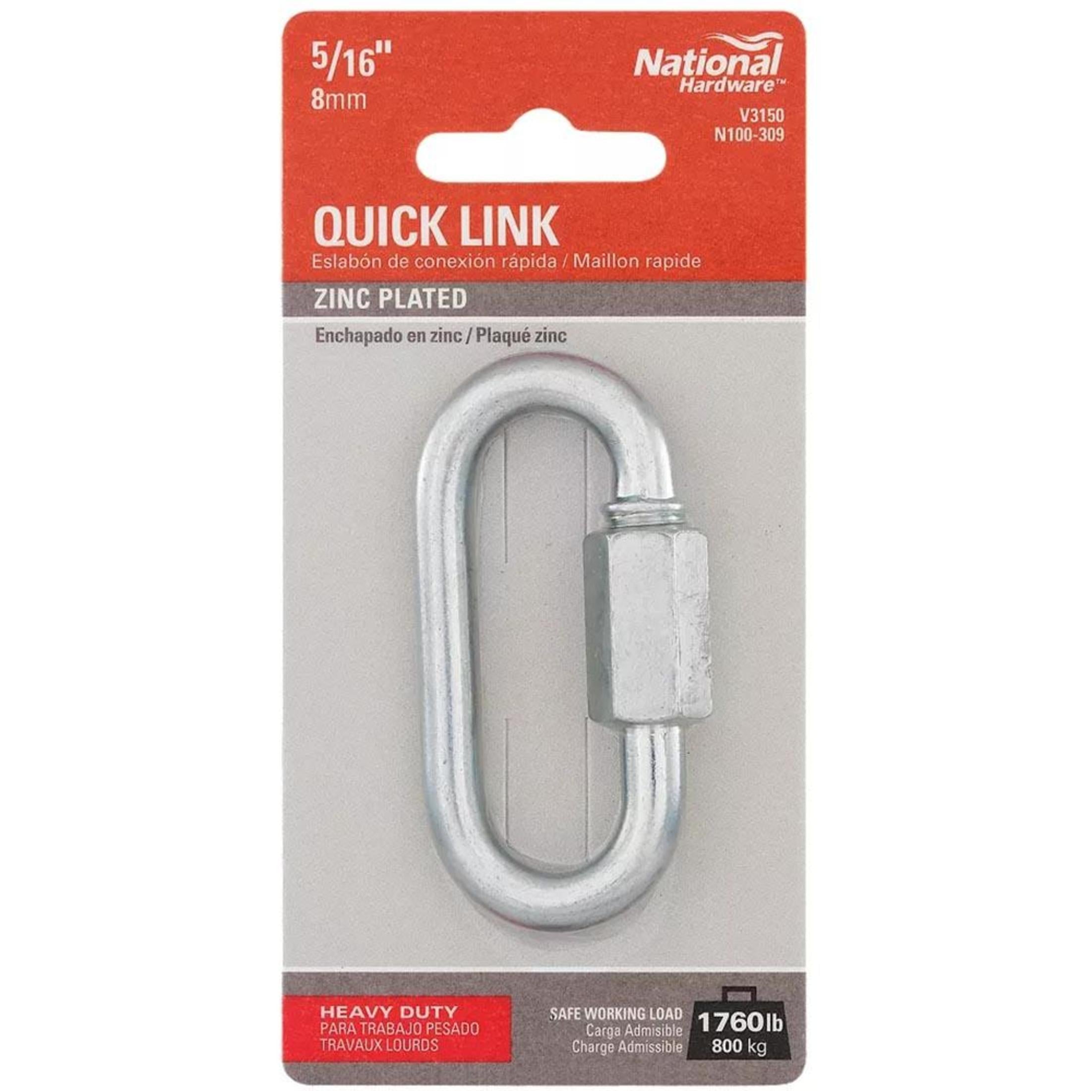 National Hardware - N100-309 V3150 5/16" Quick Link Quick Link in Zinc Plated