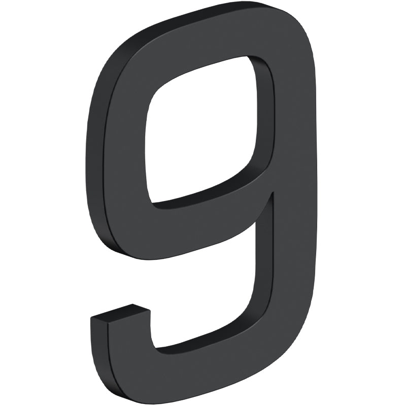 House Number 9 with Risers (E Series) - Matte Black