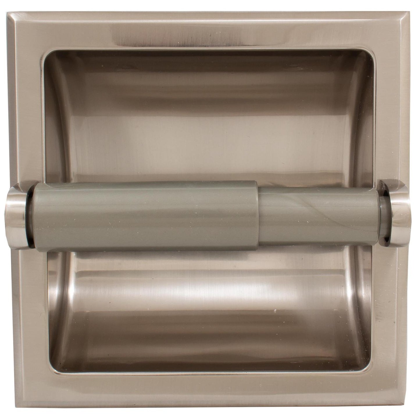 Stone Harbor Hardware Recessed Paper Holder, Satin Nickel