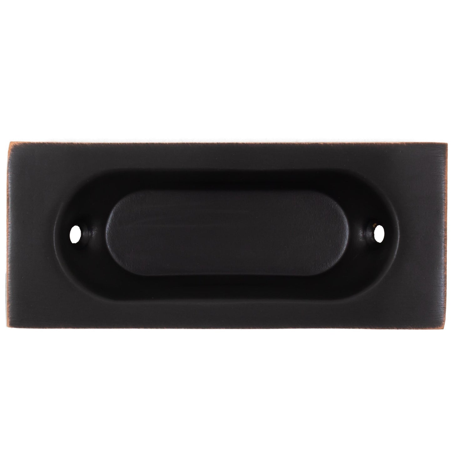 22B643E / 716 3-1/8" x 1-5/16" x 7/16" Flush Pull - Aged Bronze