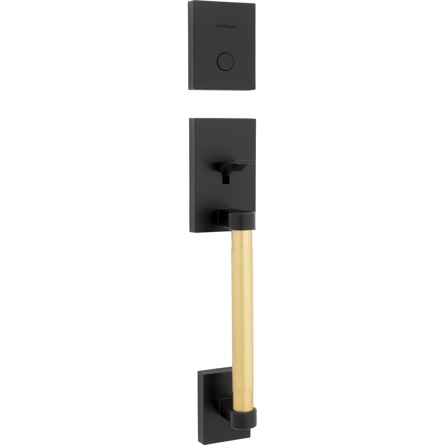 819PVH LIP 514/4 Prava Dummy Handleset for 973 Trims - Matte Black with Satin Brass