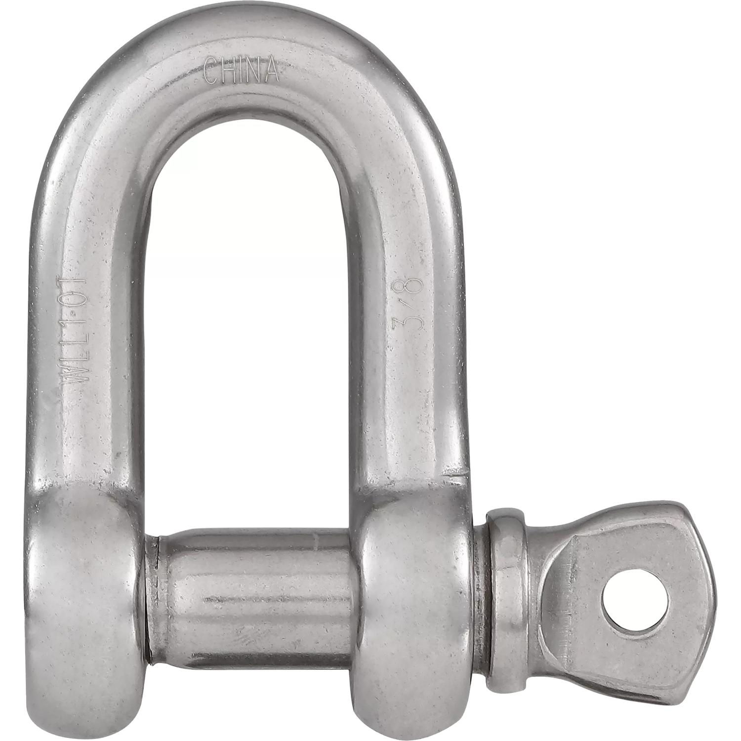 V3251 3/8" D Shackle 1/2" Marine Grade - Stainless Steel