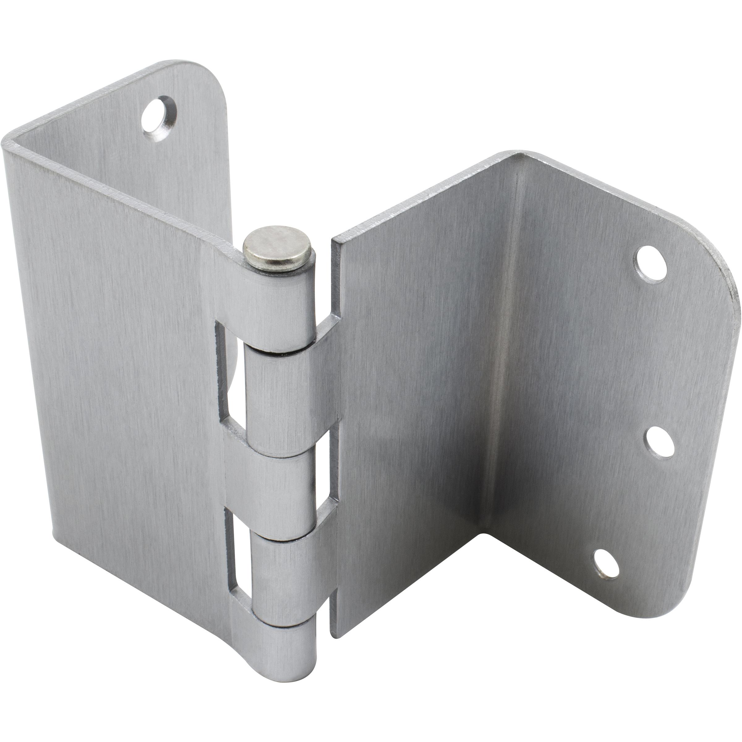 Stone Harbor Hardware Swing Clear Offset Hinge, 3-1/2 Inches, 5/8" Radius Corner, Fits Doors 1-3/8" to 1-3/4" Thick, 1-Pack, Satin Chrome
