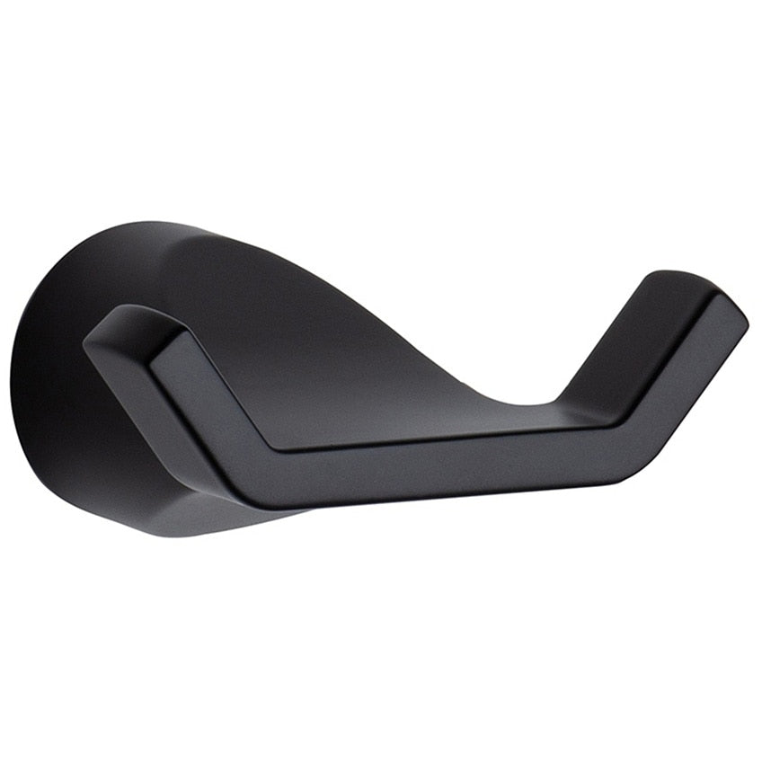 Slip Stream Double Robe Hook - Matte Black