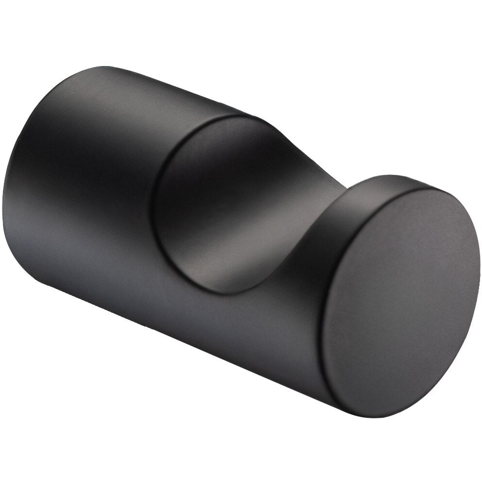 Pure Form Single Robe Hook - Matte Black