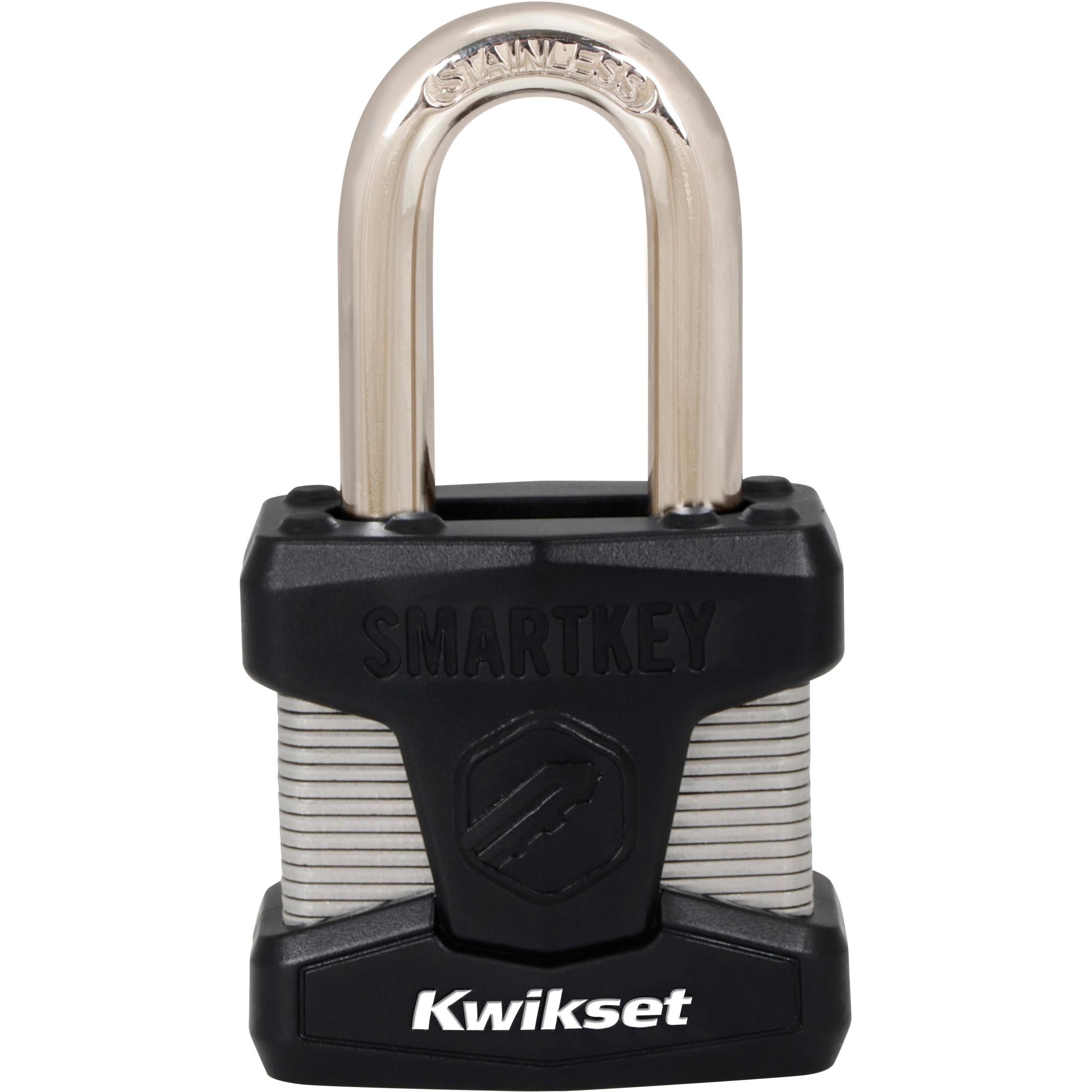 Kwikset 2" Padlock SMT with 1-1/2" Shackle, Stainless Steel