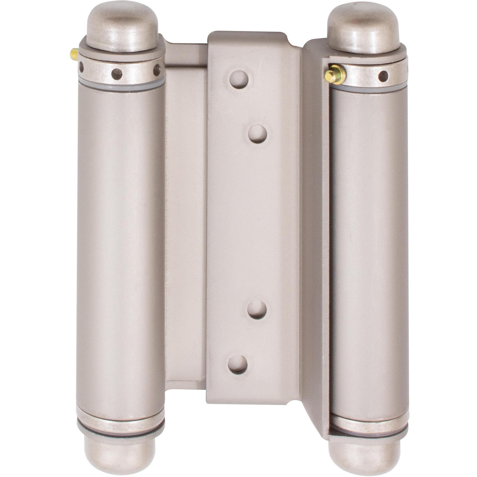 Stone Harbor Hardware Heavy-Duty Double Acting Spring Hinge, 4 Inches, Fits Doors 7/8" to 1-1/8" Thick, 1-Pack, Satin Nickel