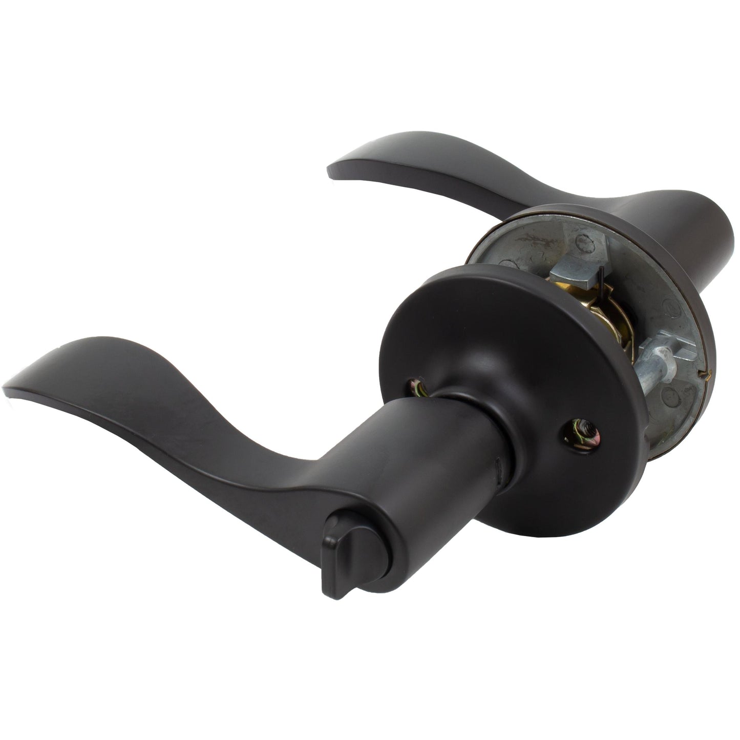 Stone Harbor Hardware Beaverton Door Lever, Entry Latch, SC Keyway, Matte Black