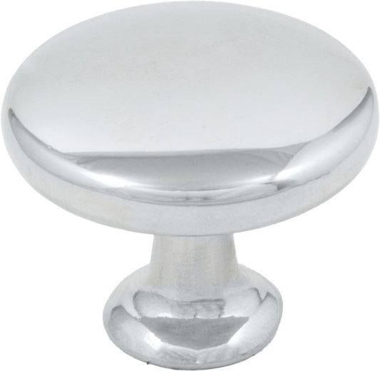 Stone Harbor Hardware Universal Cabinet Knob, 1-1/8 Inches, Polished Chrome