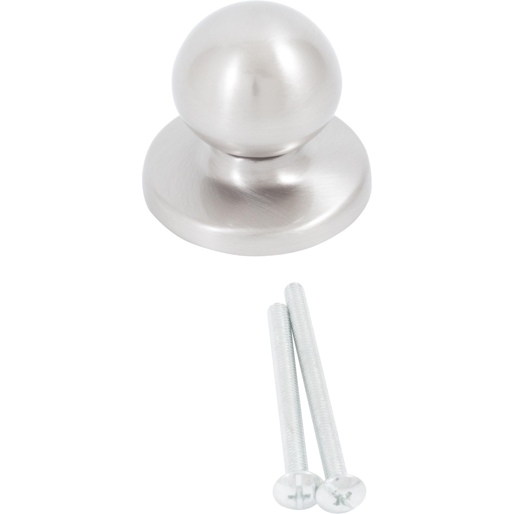 Die-Cast Round Bi-Fold Door Knob, 1-1/4 Inches with 1-3/4" Backplate