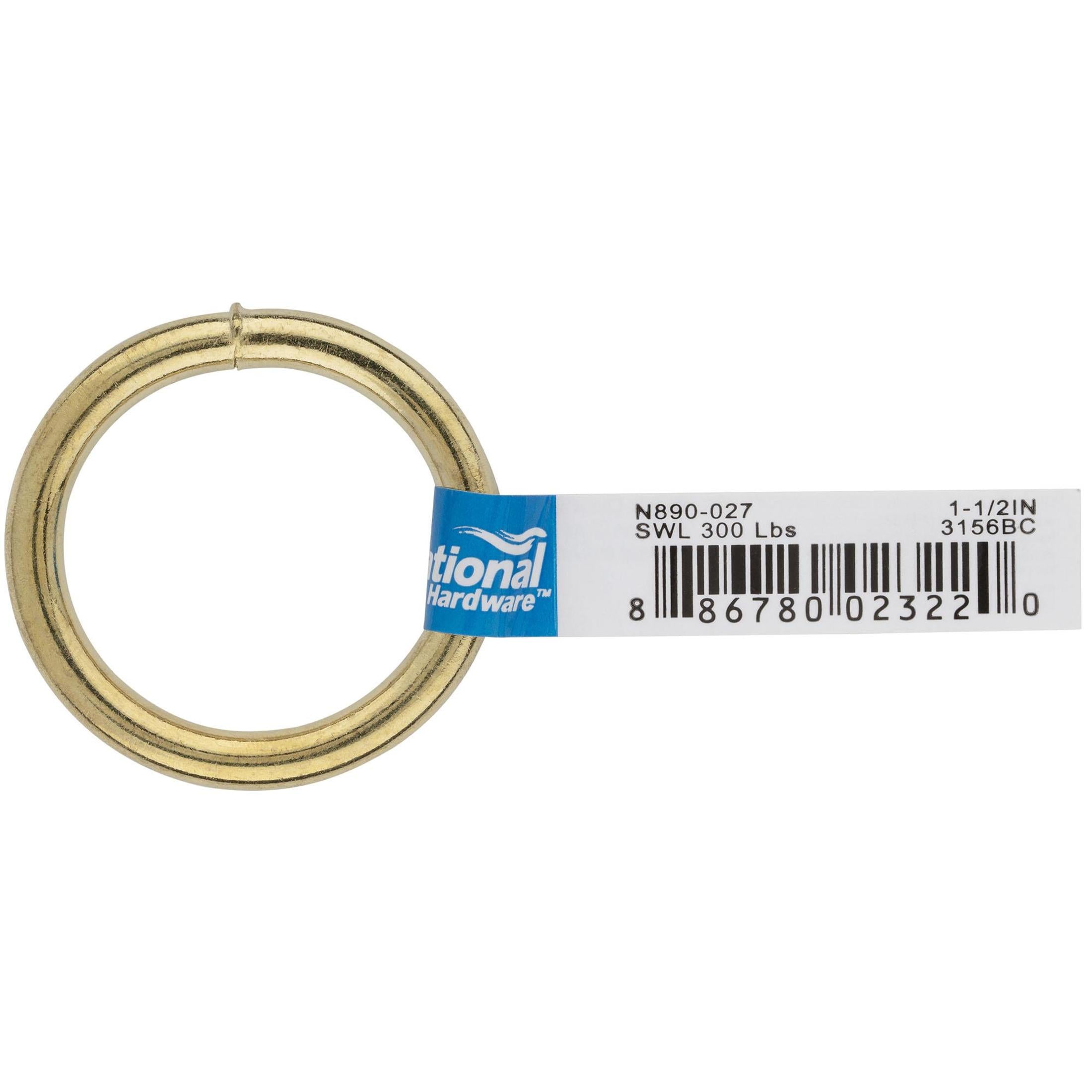 National Hardware - N890-027 3156BC, 1-1/2" Ring in Brass