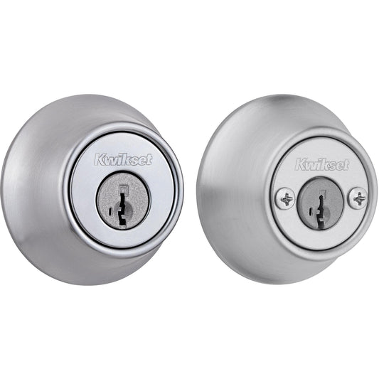 Kwikset 803615 Kwikset Smart Key 660 Double Cylinder Deadbolt Satin Chrome