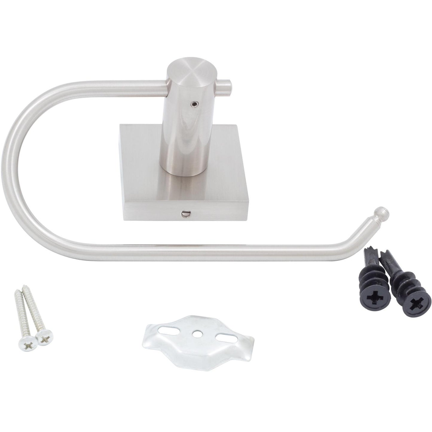Stone Harbor Hardware Vienna European Toilet Paper Holder, Satin Nickel