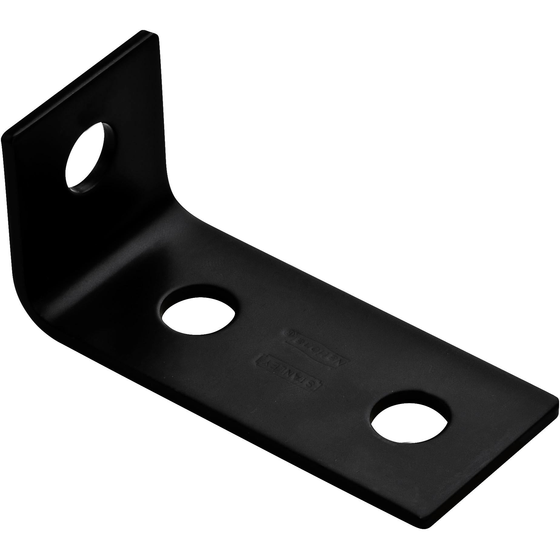 1152BC 3-1/2" x 1.6" x 1.5" x 1/8" Offset Corner Brace - Black