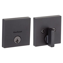 Downtown Single Cylinder  Square Deadbolt - 258 Series with Smartkey - Boxpack