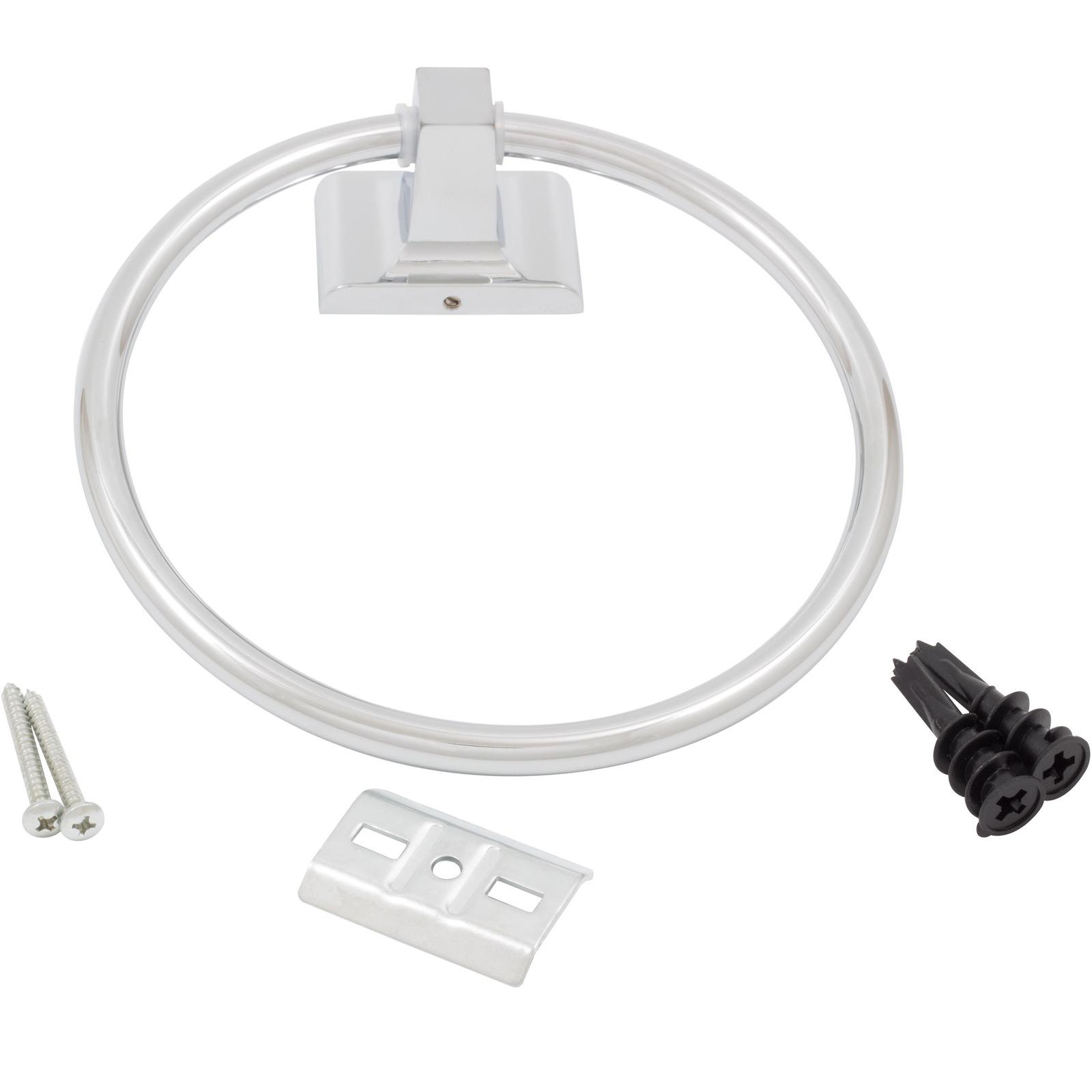 Stone Harbor Hardware Madison Towel Ring, Polished Chrome