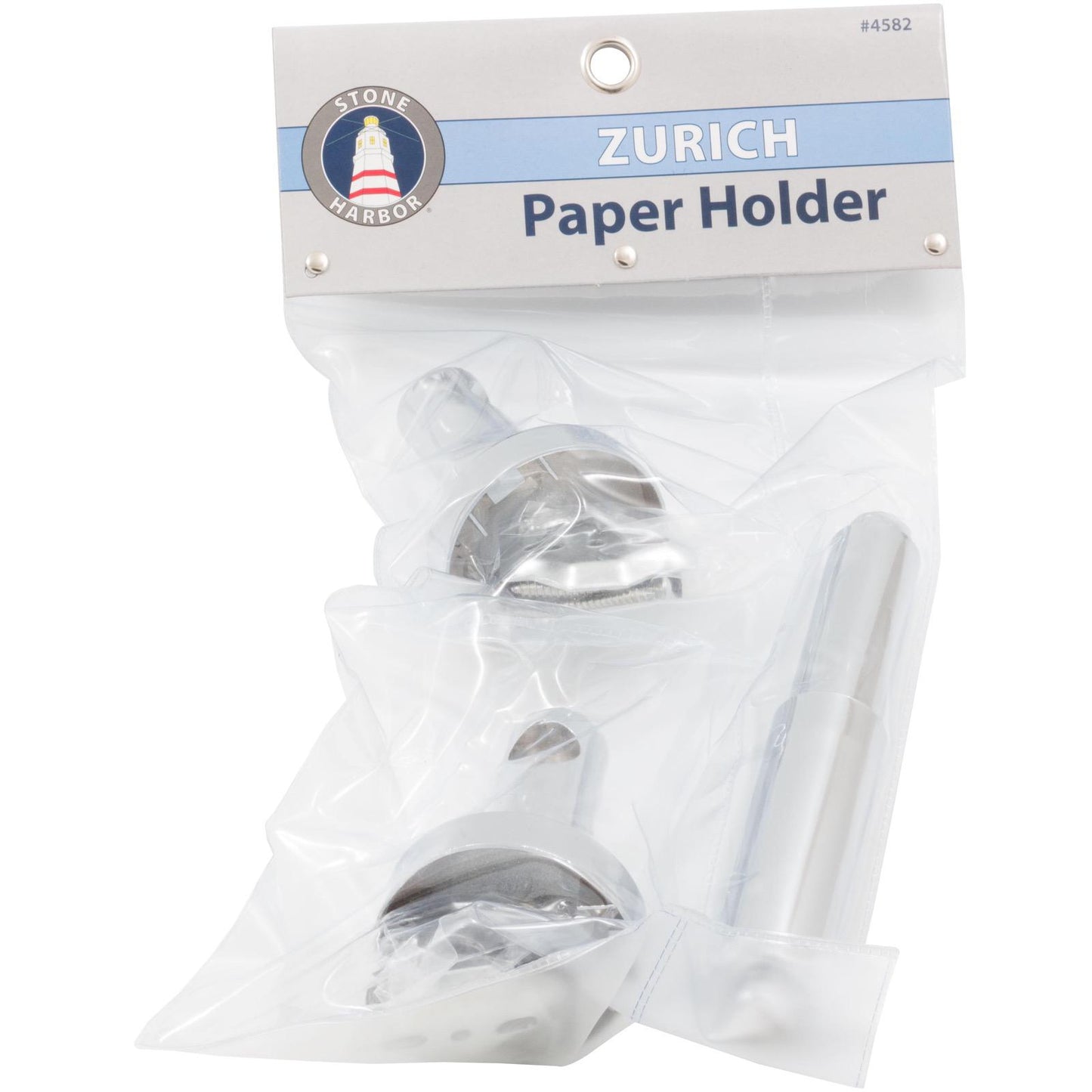 Stone Harbor Hardware Zurich Paper Holder, Polished Chrome