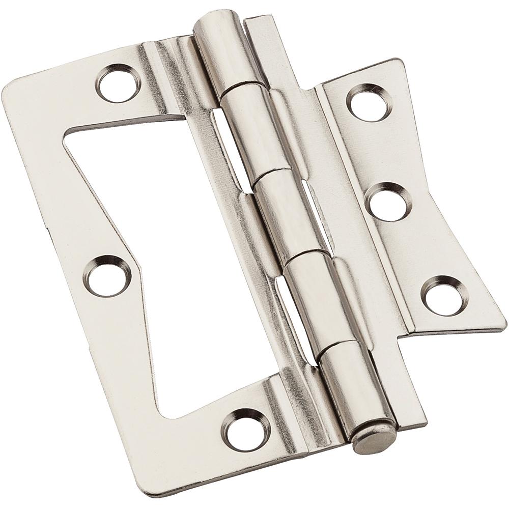 V535 3" Surface Hinge 2/pk - Satin Nickel