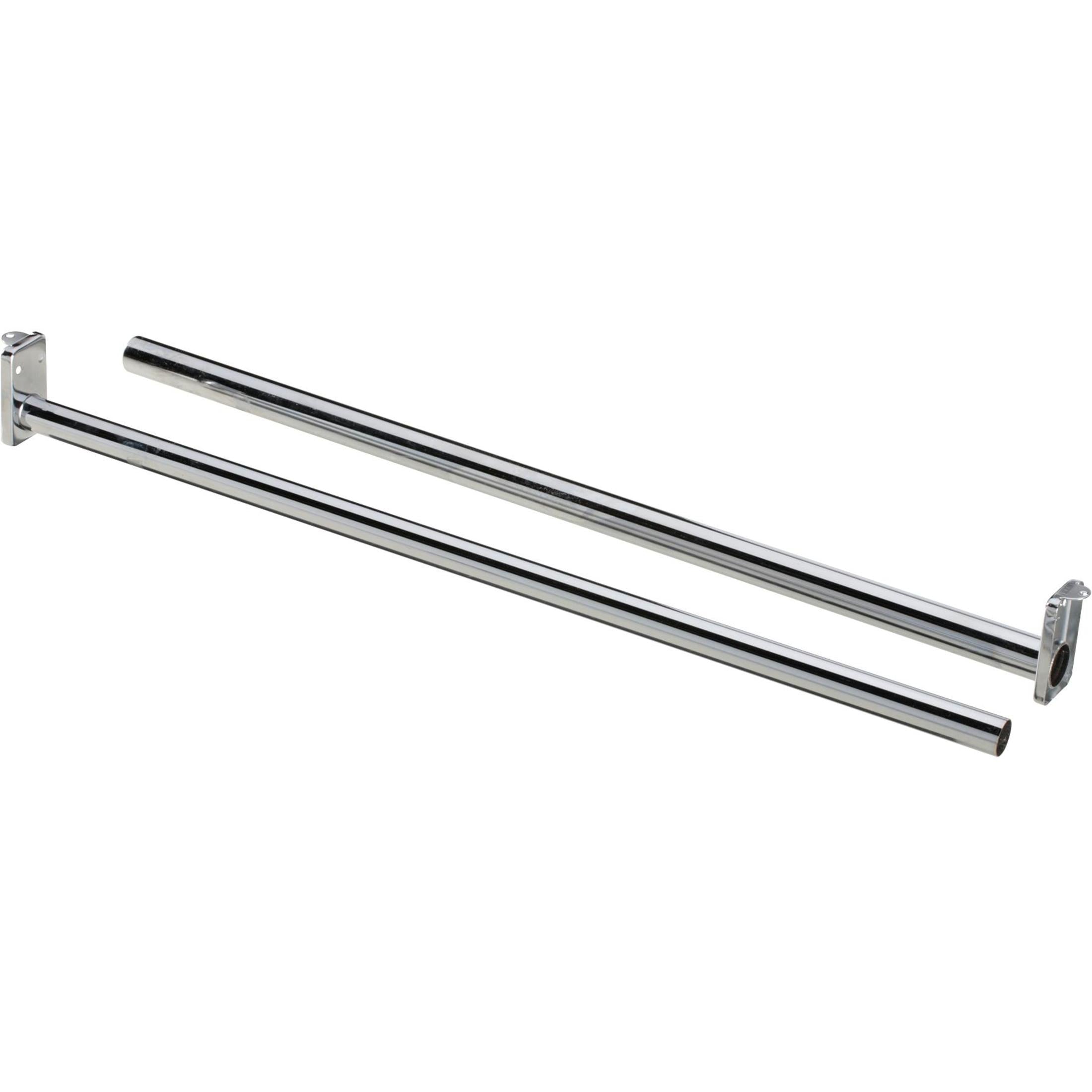 National Hardware - N189-621 V209 18" - 30" Adjustable Closet Rod - Bright Zinc