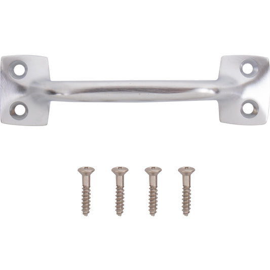 026 B26D 4" Solid Brass Bar Window Lift - Satin Chrome