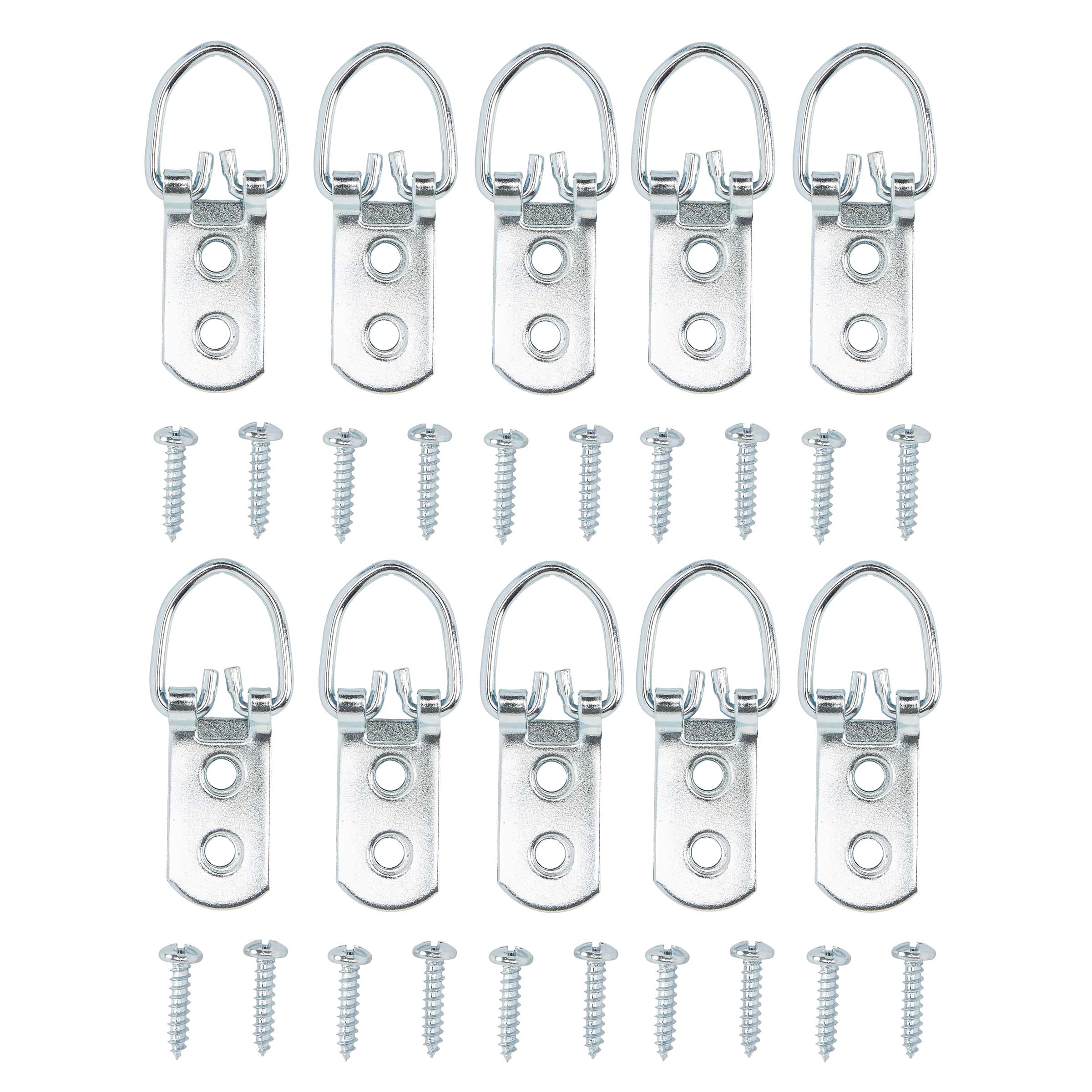 TB2527-L 2-7/32" D-Ring Hangers, 10/pk - Zinc