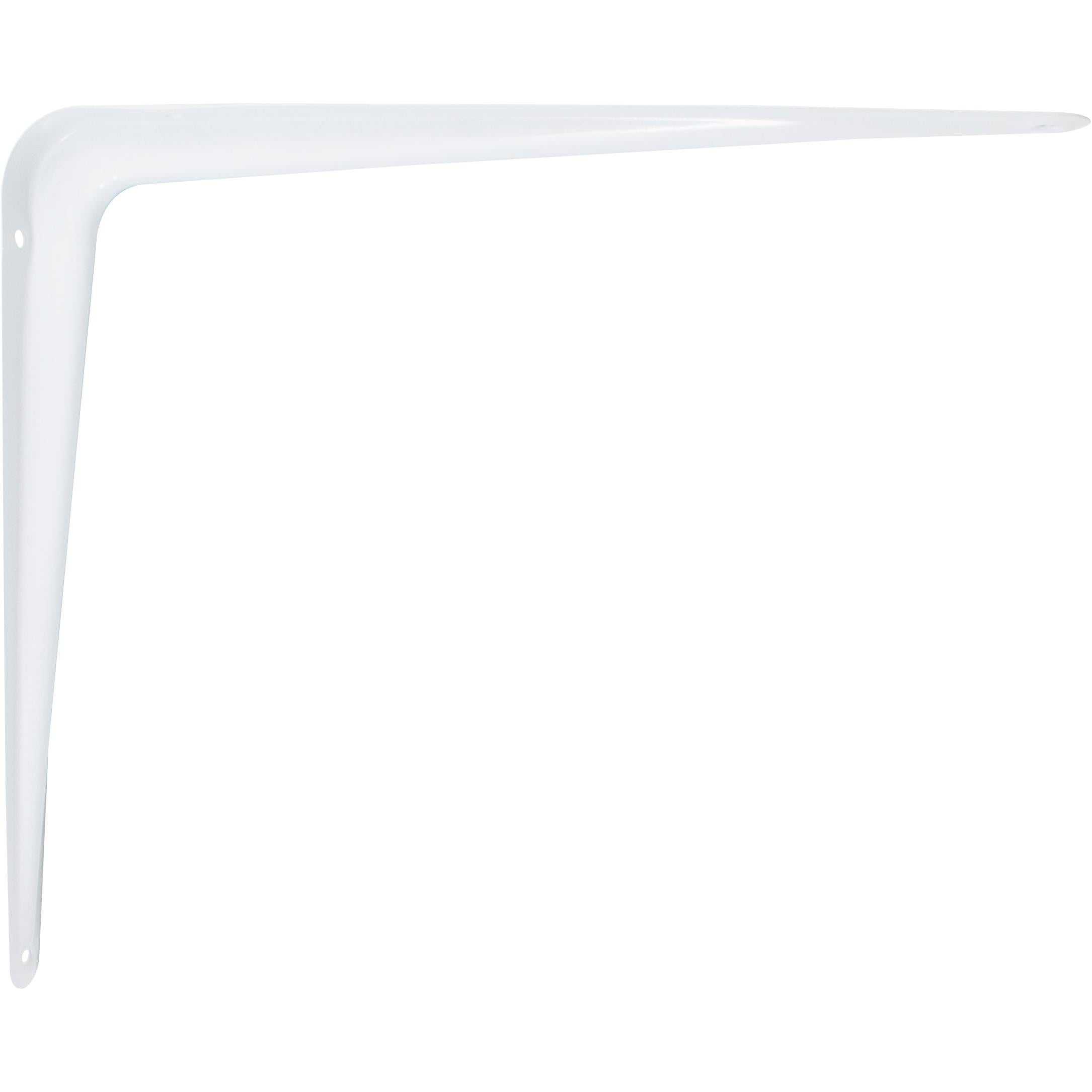 Stone Harbor Hardware Shelf Bracket, 10" x 12", No Screws Included, White