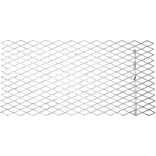 4075BC 24" x 12" Expanded Steel 3/4" Grid - Plain Steel
