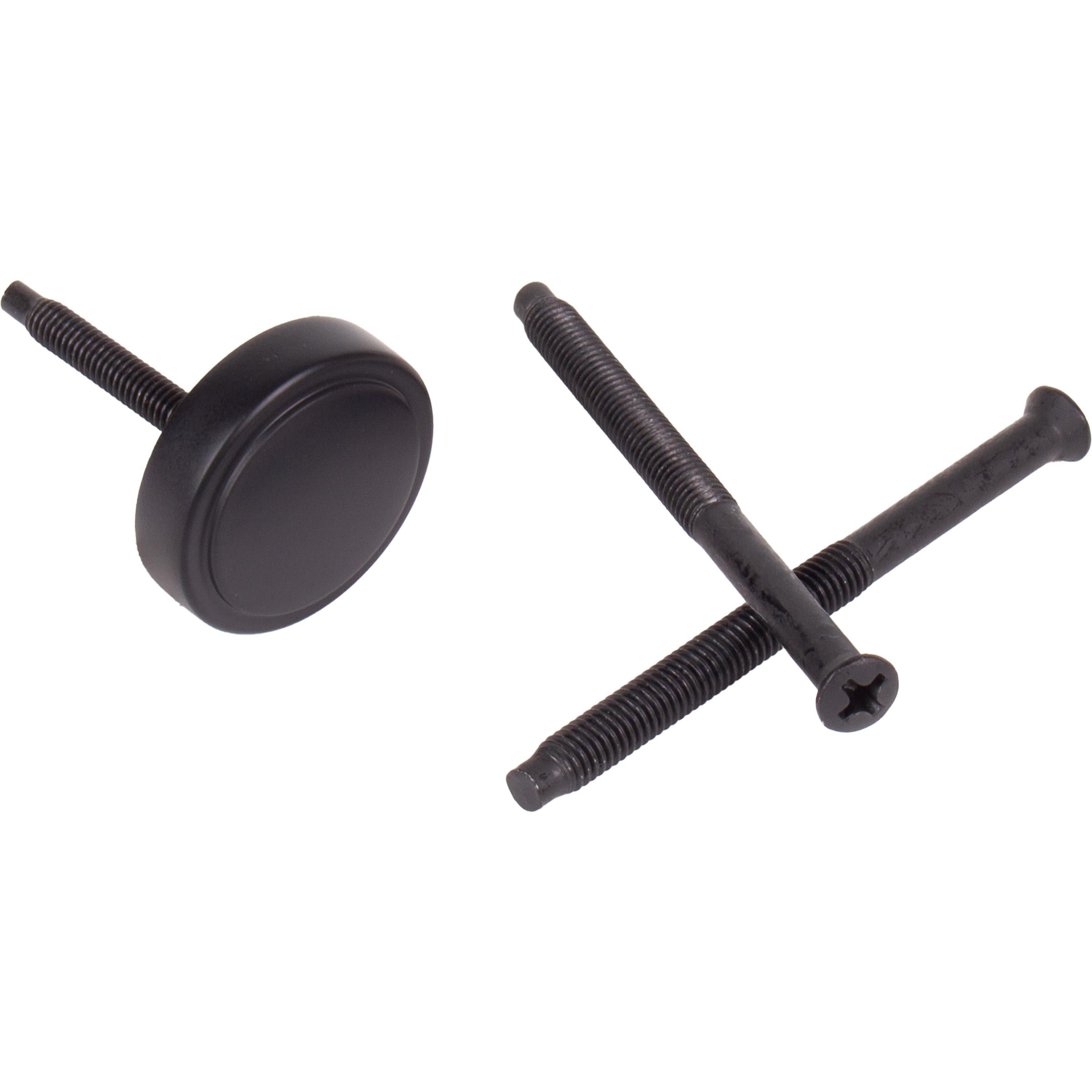Stone Harbor Hardware Connecting Screws with Cap for Handleset, Matte Black