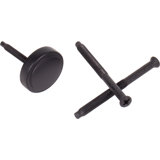 Stone Harbor Hardware Connecting Screws with Cap for Handleset, Matte Black