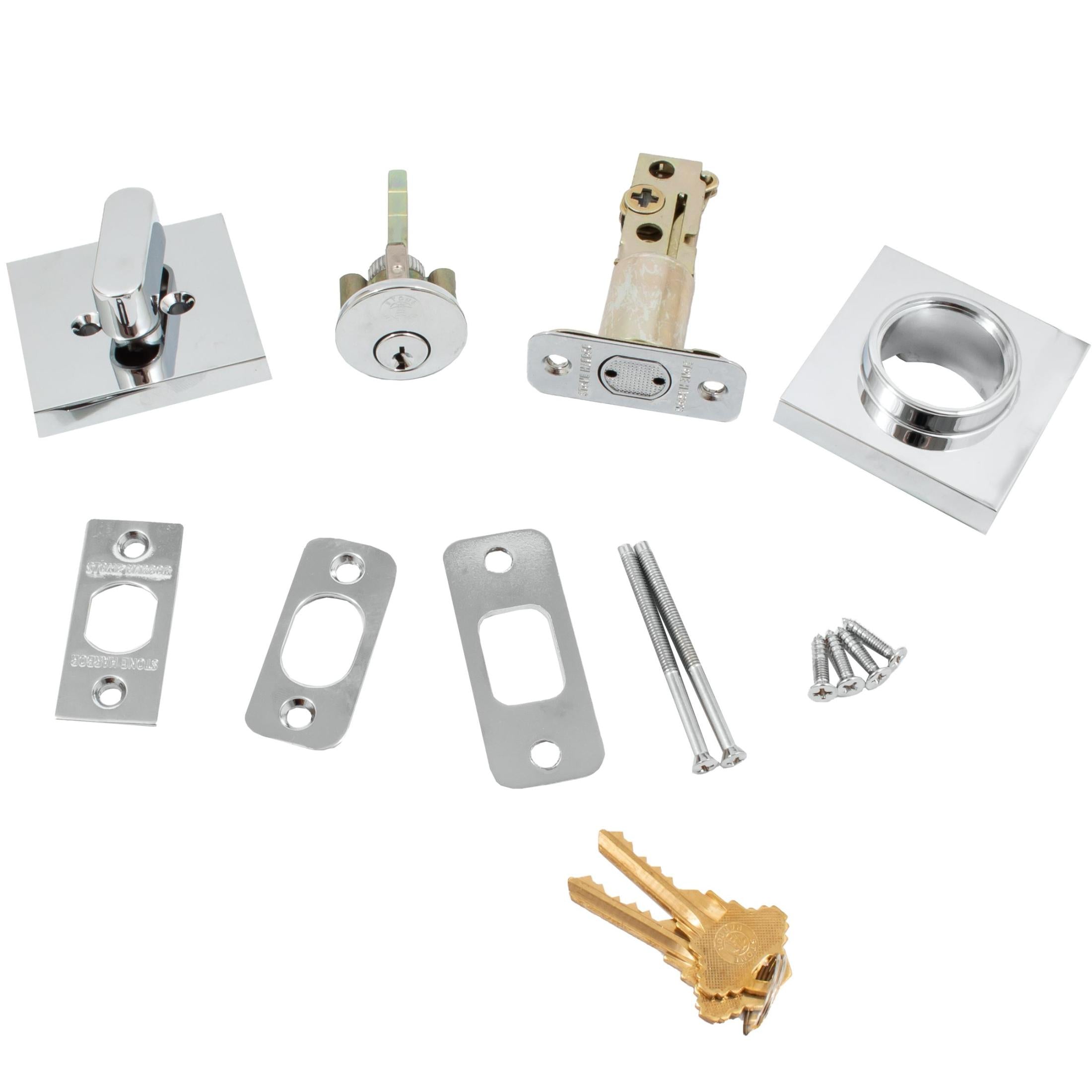Contemporary Square Deadbolt