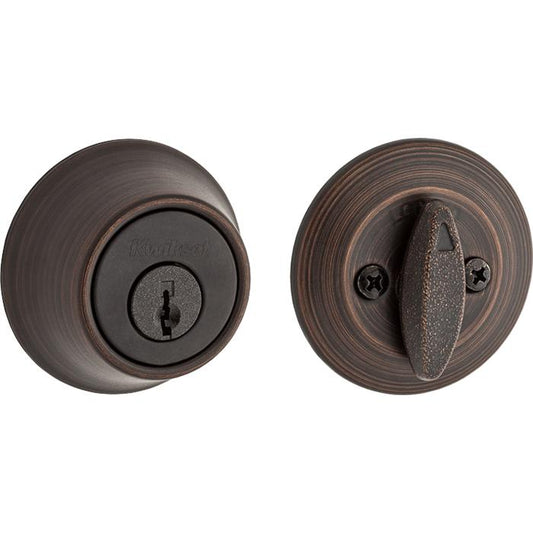 Kwikset 660 11P 660 Series 660 Single Cylinder Deadbolt, Venetian Bronze