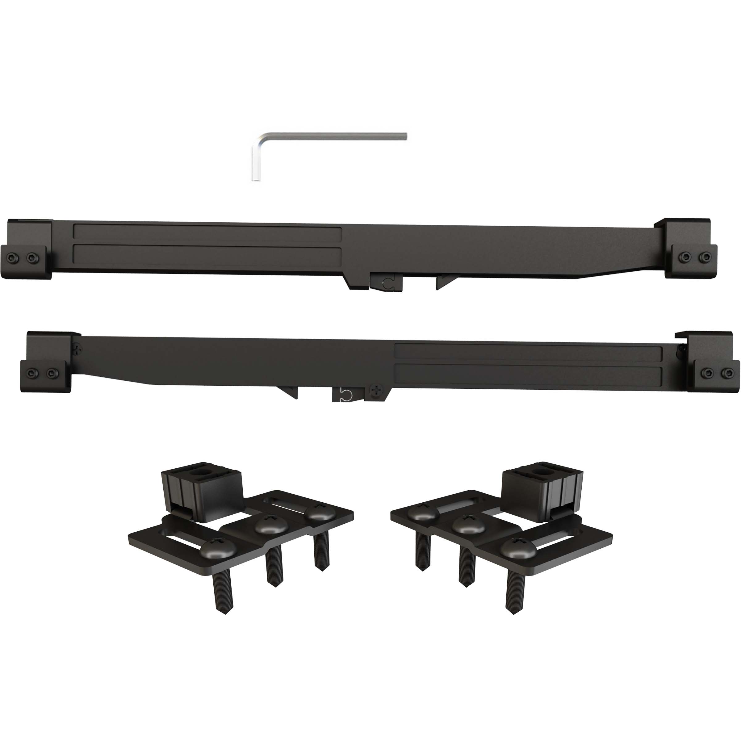 Universal Soft Close Set for Most Flat Tracks, 2-Pack, Black