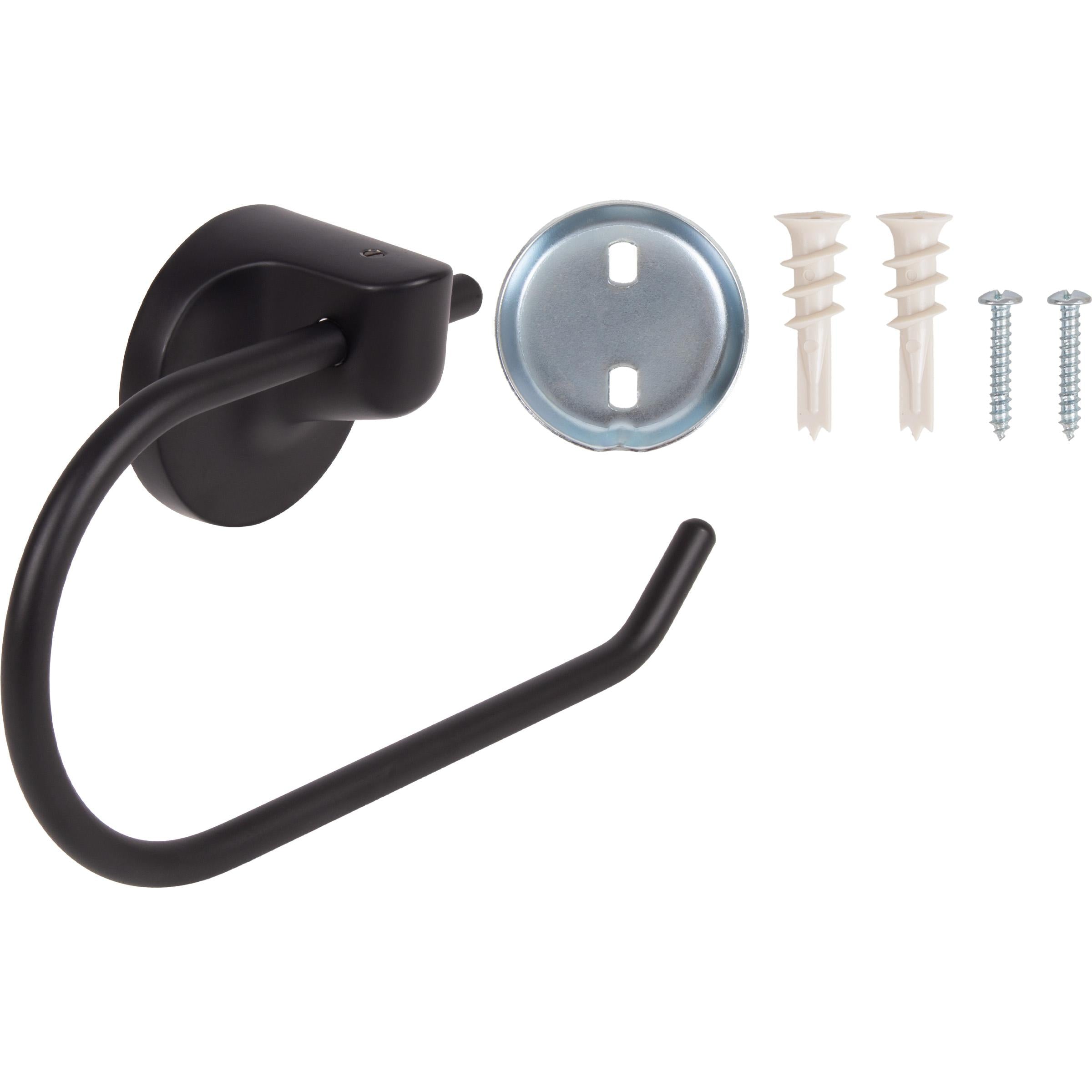 Harbor Mist Euro Paper Holder - Matte Black