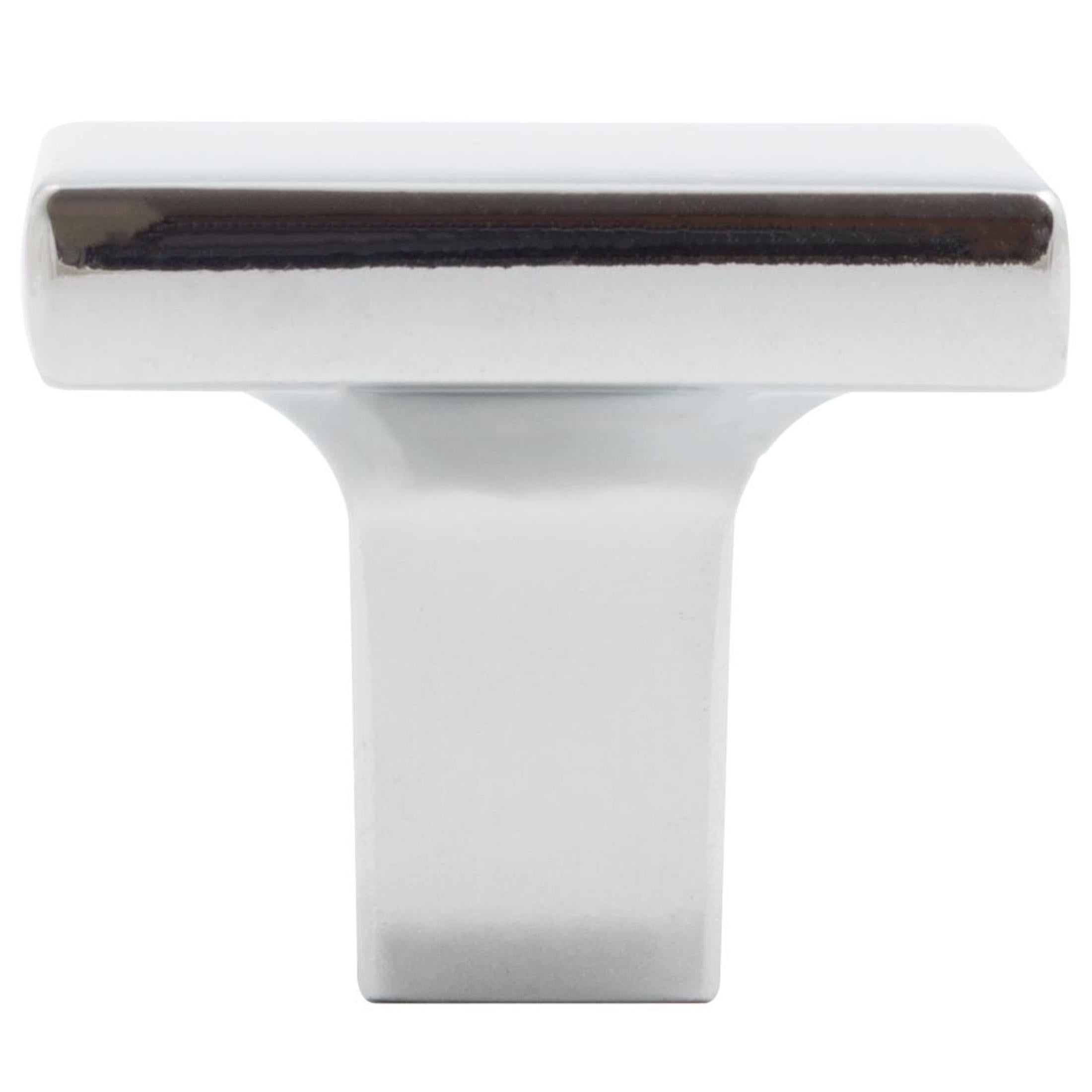 Contemporary Square Cabinet Knob, 1-1/8 Inches, Zinc Base Material