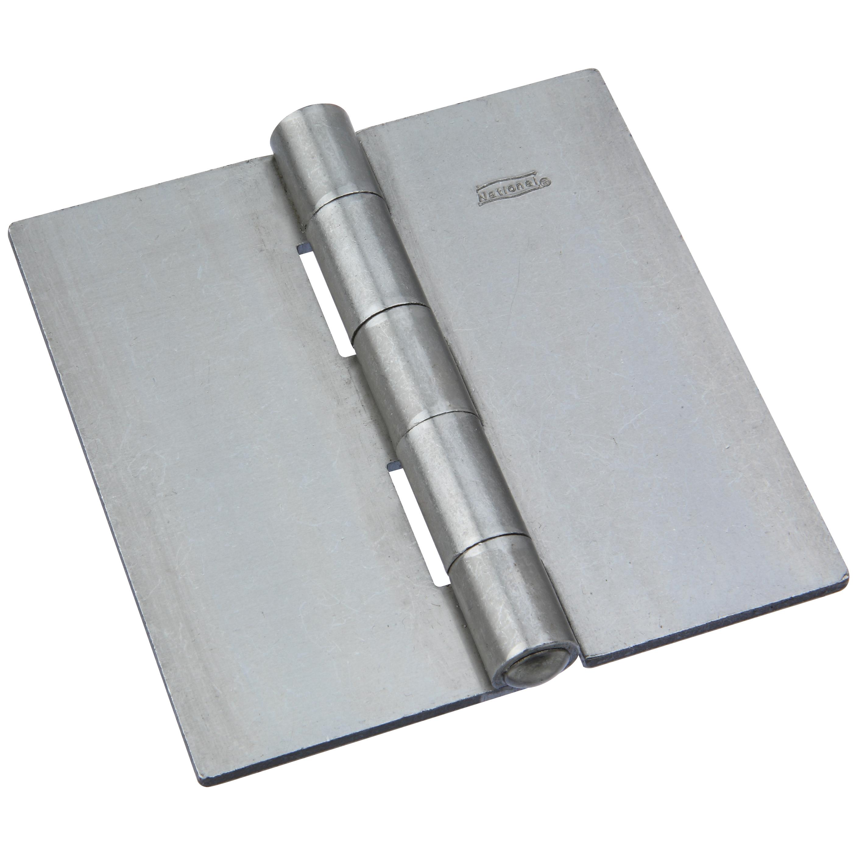 National Hardware - 560BC 4-1/2" SQR Weldable Surface Door Hinge NRP 1/pk - Plain Steel