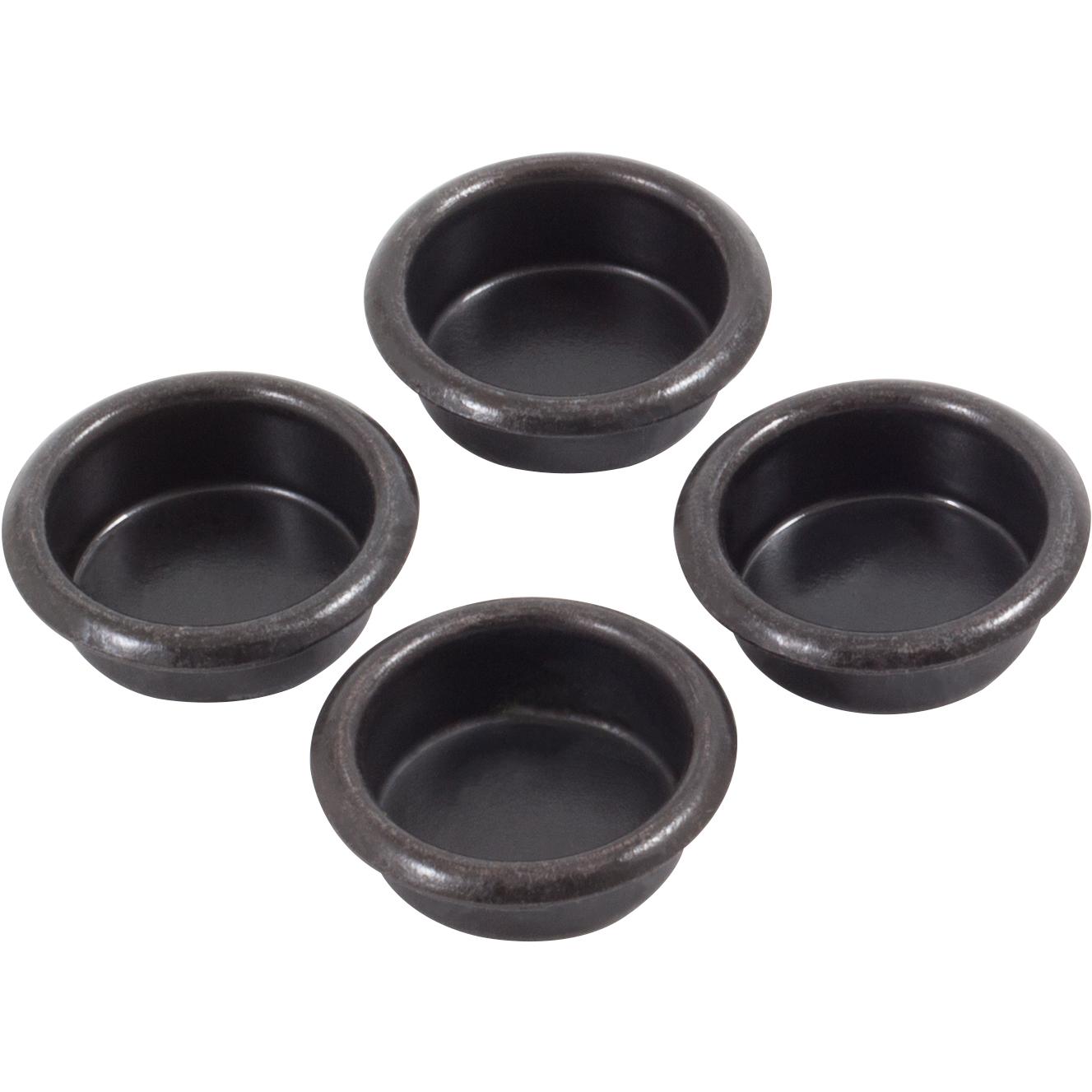 Stone Harbor Hardware Finger Pull, 3/4 Inches, 4-Count, Vintage Bronze