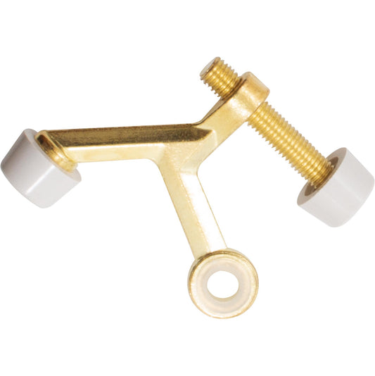 Stone Harbor Hardware Hinge Pin Door Stop with Colored Tips, Polished Brass