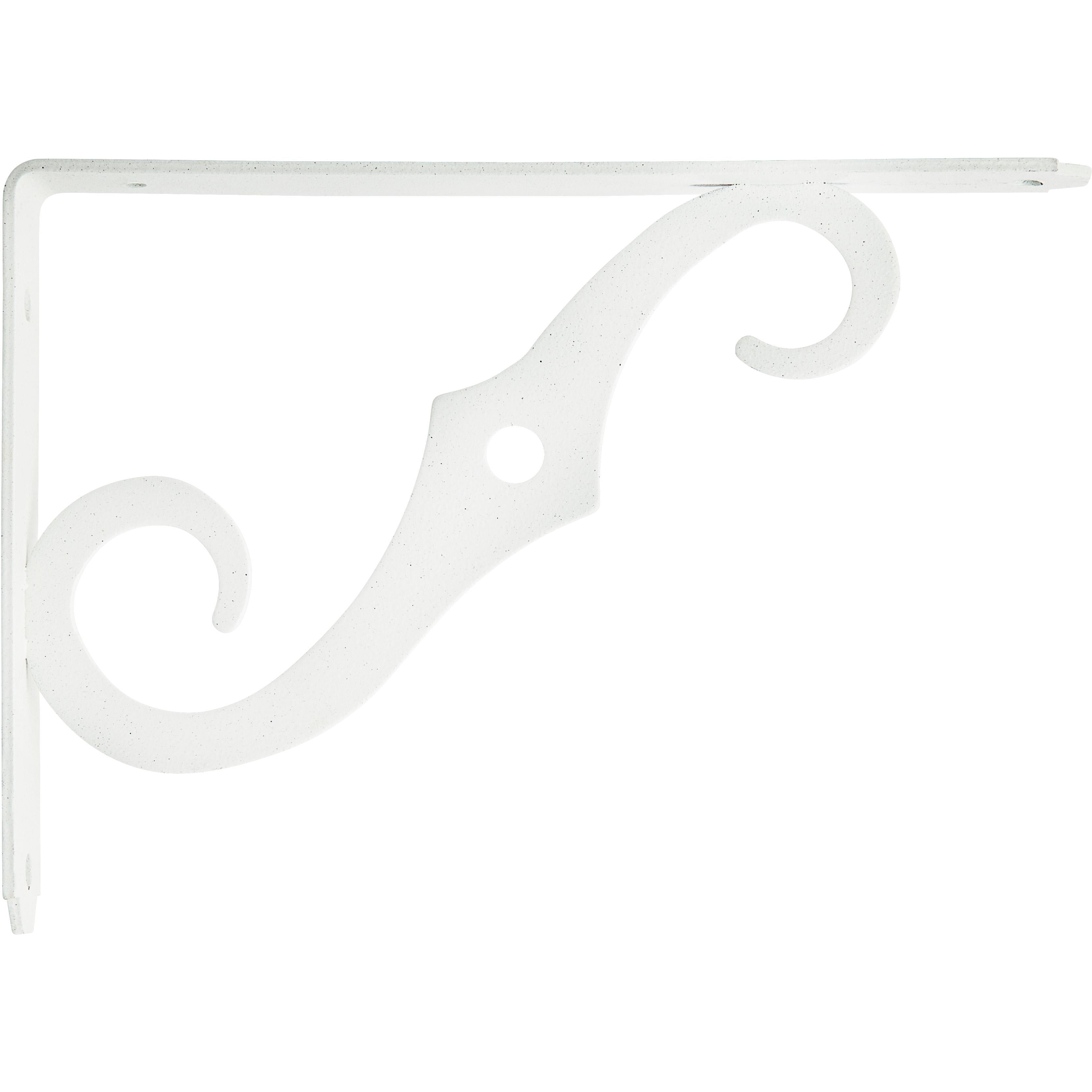 152BC 8" x 5-1/2" Ornamental Shelf Bracket - Antique White