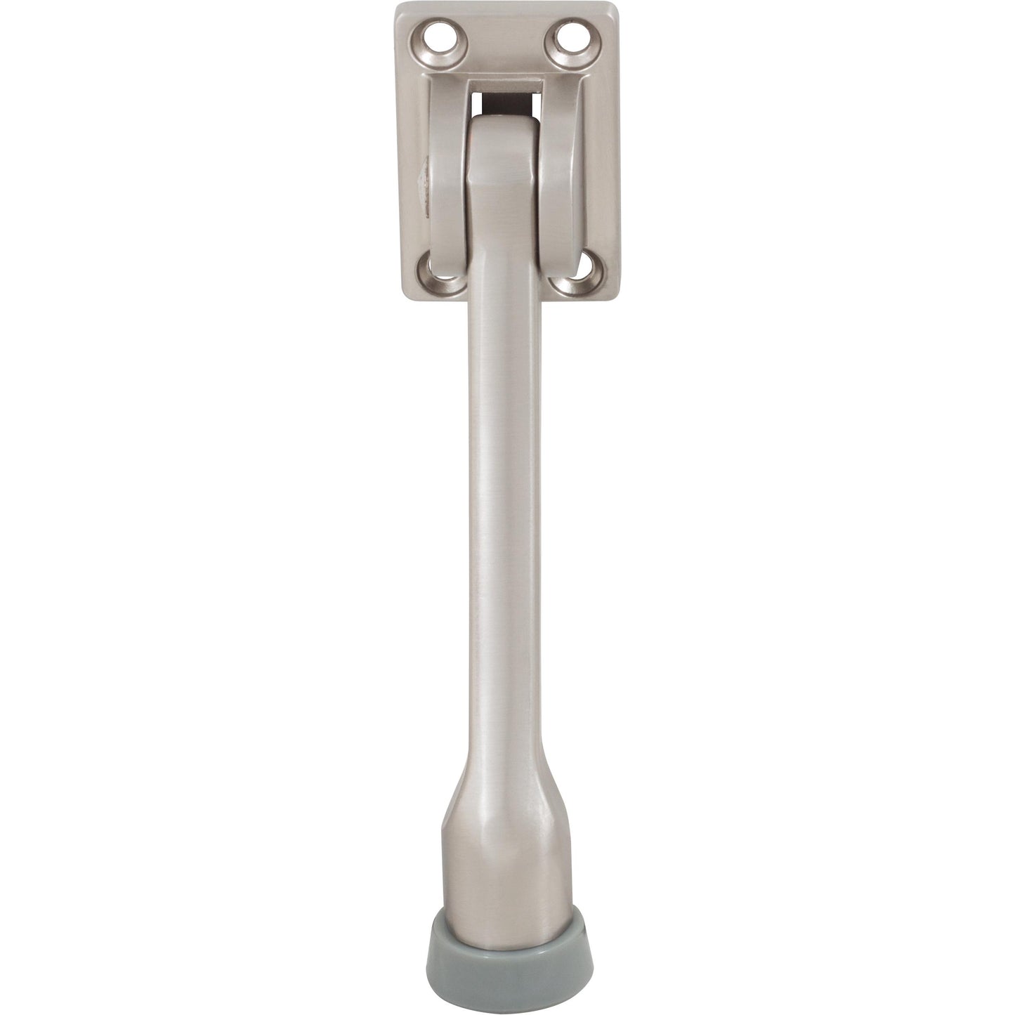 Stone Harbor Hardware Heavy-Duty Kick-Down Holder with 4 Screws, 5 Inches, Satin Nickel