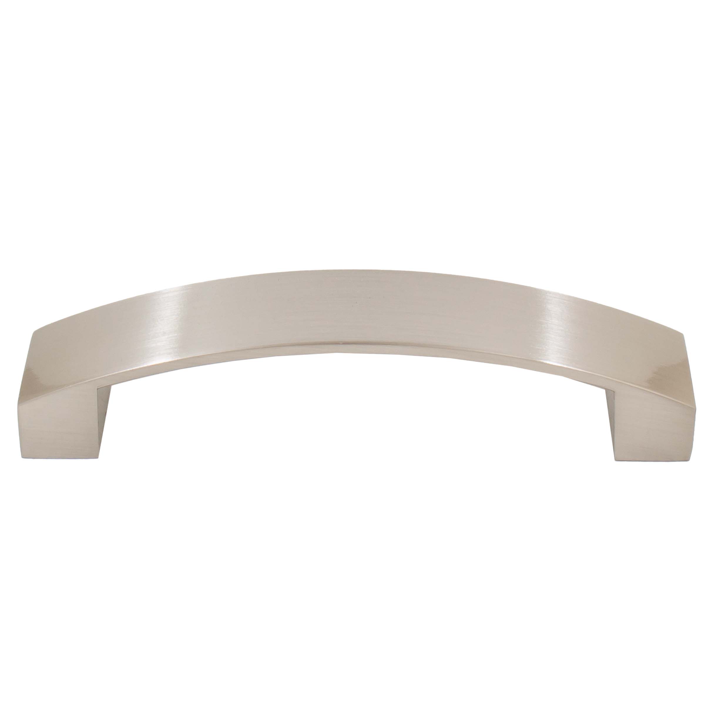 Stone Harbor Hardware Zephyr Cabinet Pull, 96 Millimeters, Satin Nickel