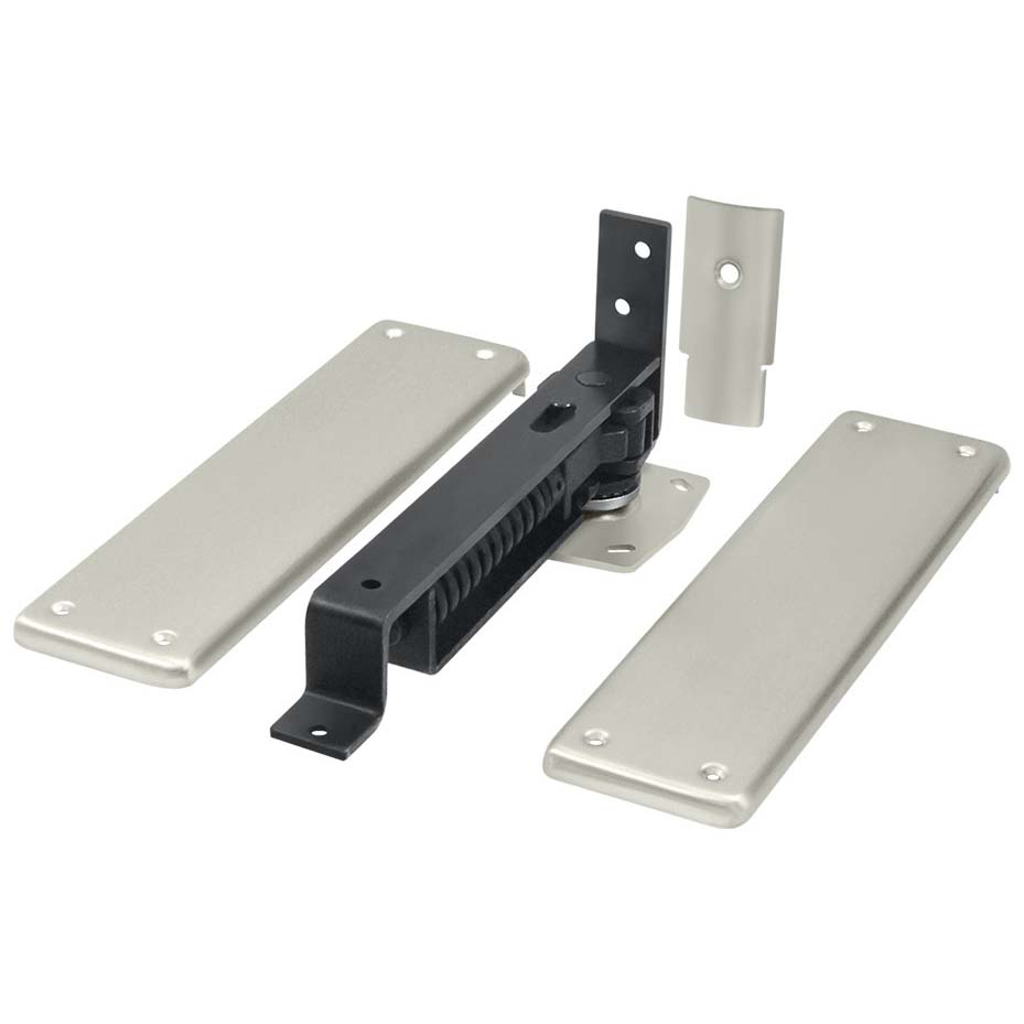 Deltana DASH95U15 Hold-Open Double Acting Floor Hinge - Satin Nickel