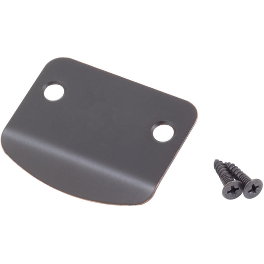 Stone Harbor Hardware Full Lip Round Corner Blank Strike Plate, 2-1/4 Inches, 1-5/8" Center-to-Center, Vintage Bronze