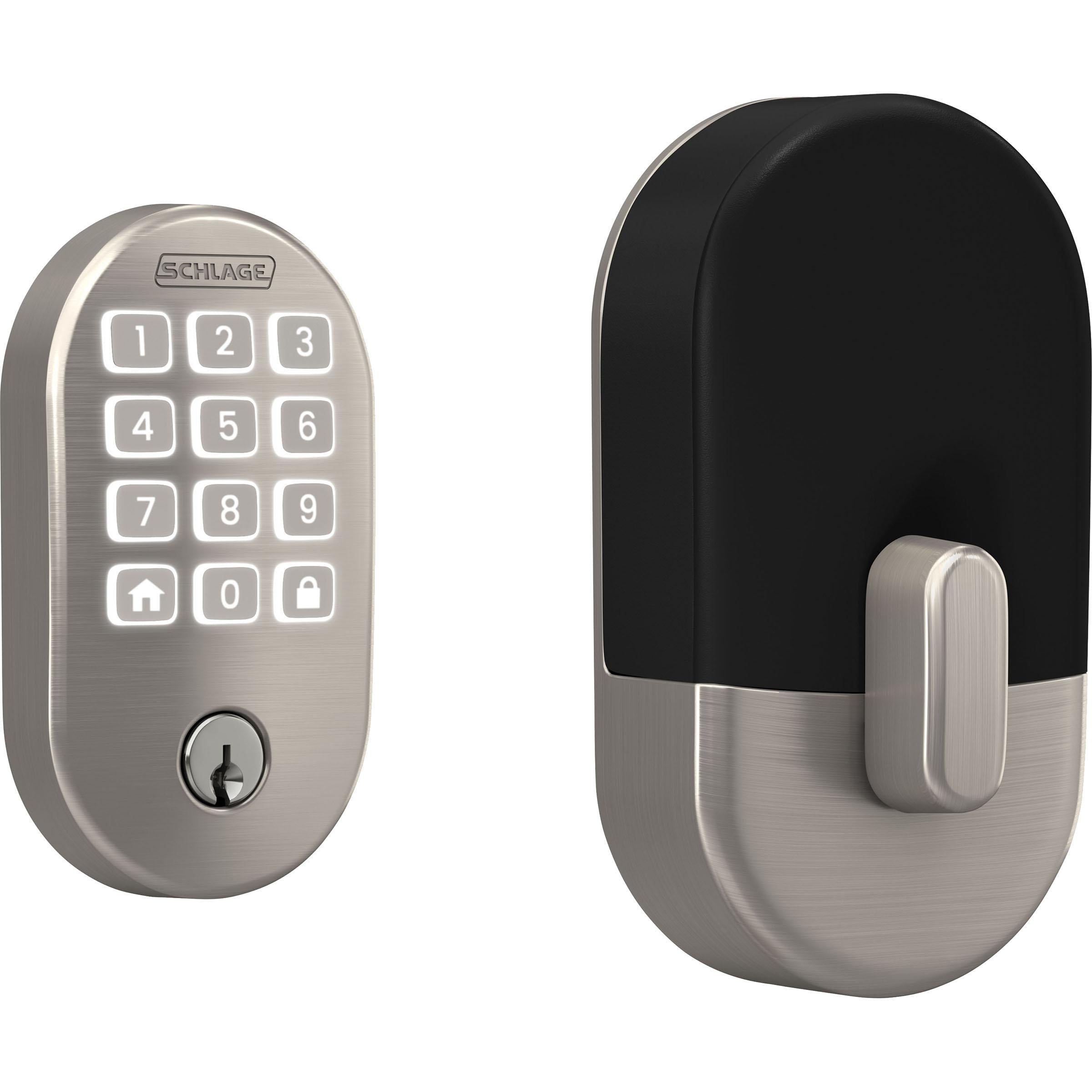 Schlage Arrive Smart WiFi Deadbolt with Remsen Trim in Satin Nickel