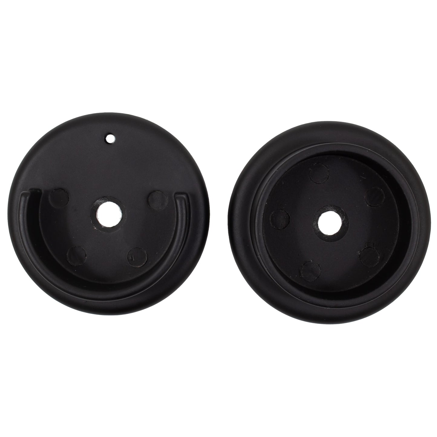 Stone Harbor Hardware Heavy-Duty Metal Pole Sockets, Fits Poles up to 1-3/8" Diameter, Matte Black