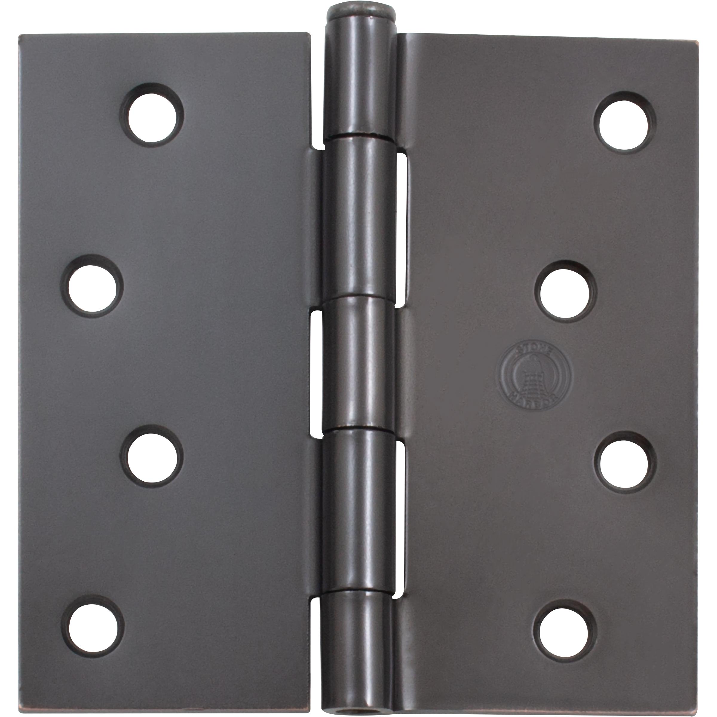 Stone Harbor Hardware 4" Door Hinges, Square Corner, Vintage Bronze, 2-Pack